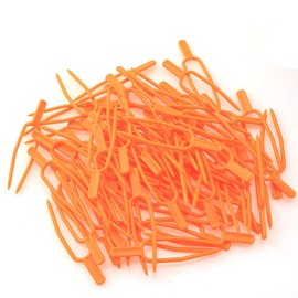 PZRT 60pcs Stolon Fixing Clips Plant Clips Garden Tool Stolons Accessory Strawberry Fork Farming Clip Plant Support, Orange