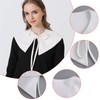NiceYnn Wool Shawl False Collar Neck Warmer, PU Detachable Mini
