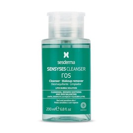 Sesderma Sensyses Cleanser Ros Agua Liposomal Limpiadora y Desmaquillante Facial, Calma Rojeces y Refuerza la Barrera Cutánea, para Piel Sensible y con Rojeces, 200 ml