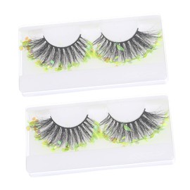 BIUDECO Women's Sequins False Lashes Set 3D Makeup Lashes Night Out Eyes Enhancers