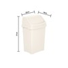 M1SS Casa 8L Swing Bin Assorted Colours High Grade Flip