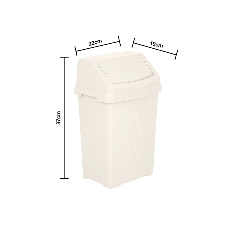 M1SS Casa 8L Swing Bin Assorted Colours High Grade Flip