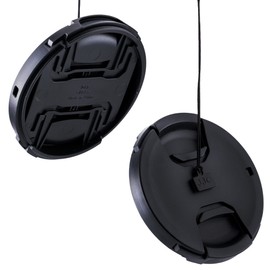 JJC 2-Pack 95mm Center Pinch Front Lens Cap Cover with Elastic Lens Cap Keeper for Tamron SP 150-600mm Nikon AF-S Nikkor 200-500mm and Other Brand of Lenses with 95mm Filter Thread