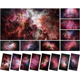 Wiooffen 8 Pcs Fluorescent Light Covers with 80 Magnets Decorative for Classroom Ceiling Light 4x2 Feet Magnetic Filter Easy Install for Office Hospitals & Home Drop Ceiling Supplies(Starry Night)