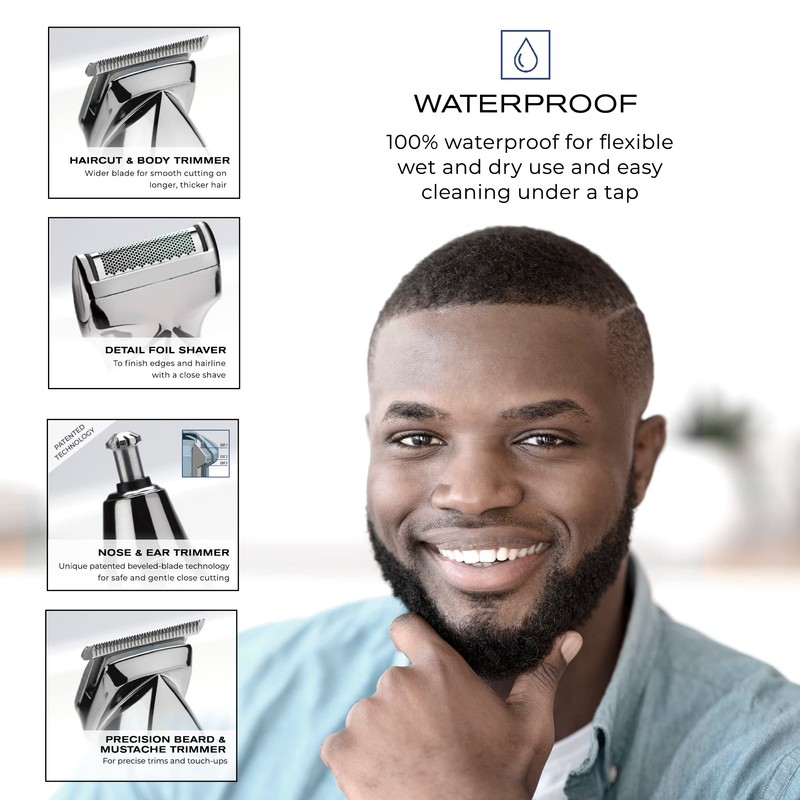 ConairMAN Ultimate Trim Precision All-in-One Beard Trimmer for Men, for