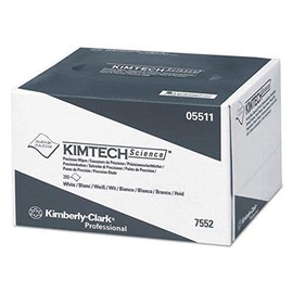 Kimtech Science 7552 Wiping Cloth 1-Ply 21.3 x 11.4 cm White Pack of 280