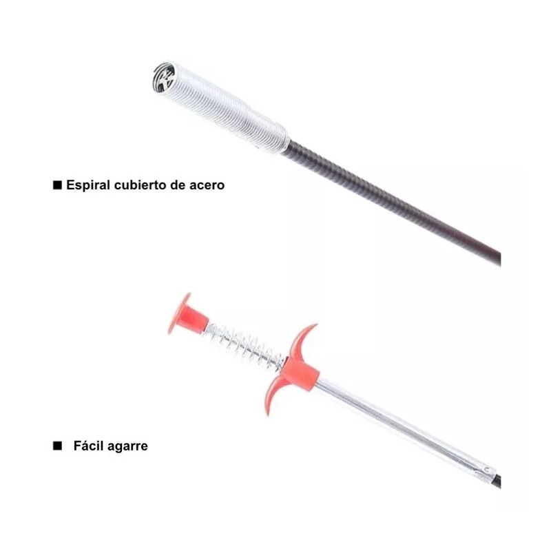 SARO STORE Limpiador De Tubería Destapa Caños, Lavabos, Etc
