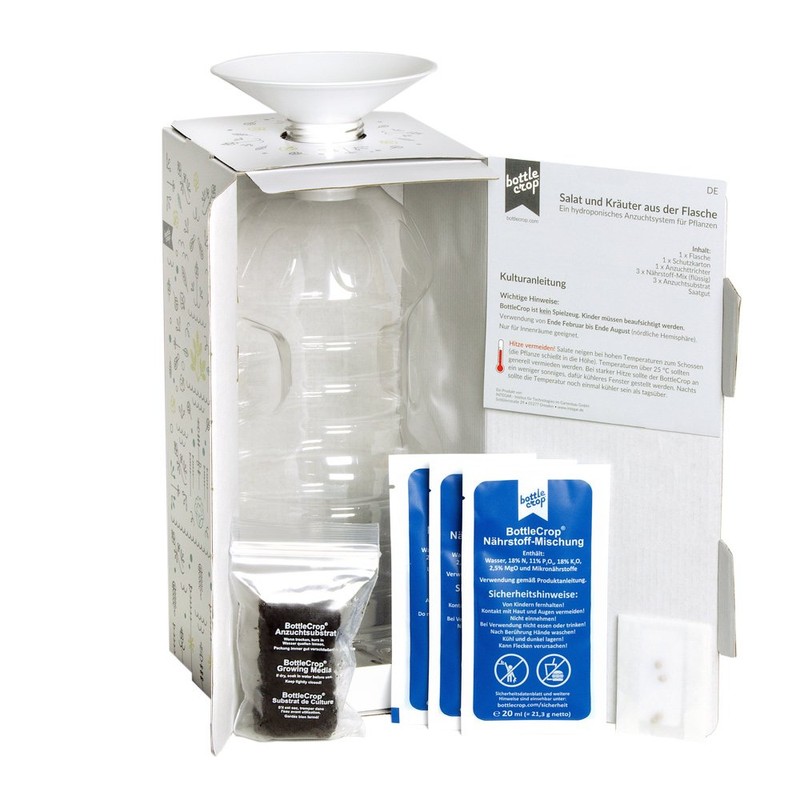 Dresden Onlineshop Bottlecrop Salad from the Bottle, Cultivation System, Urban