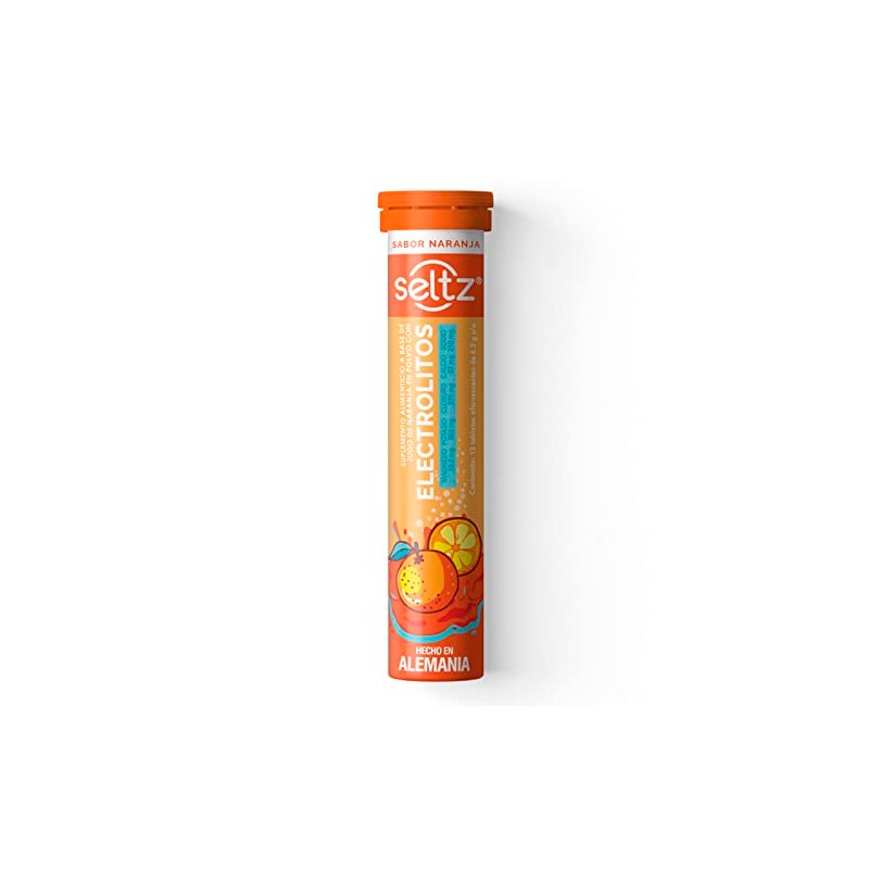 SELTZ Kit Electrolitos Tableta Efervescente, Sabores lima limón más naranja,