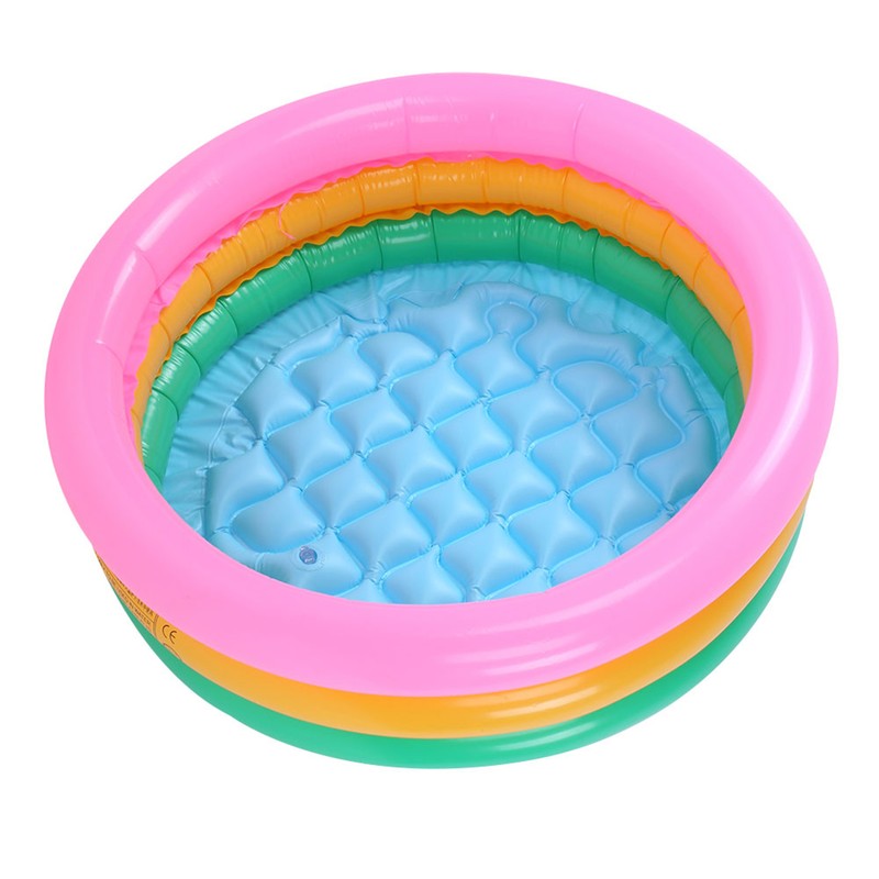 Children Soft Inflatable Swimming Pool Kids Boy Round Shape Bright