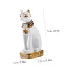 CIYODO Reversible Resin Cat Statue Egyptian Cat Decor Cat Desktop