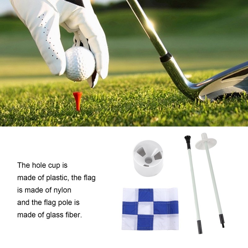 Golf Flagpole Portable 3 Feet Golf Flag Pole Flag Hole