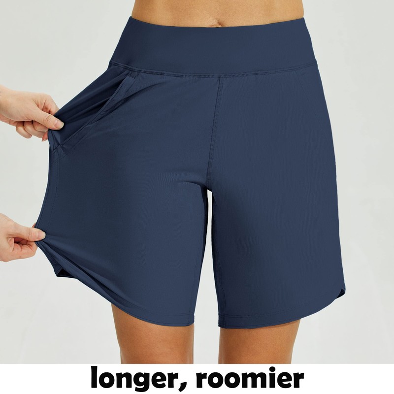 Willit Women's 9" Swim Board Shorts Quick Dry Beach Swimming
