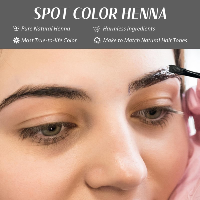 Comdian Henna Eyebrow Tint Kit, Natural Henna Eyebrow Dye Powder