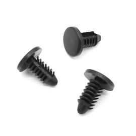 VVO Fasteners Plastic Front Door Weatherstrip Clip, Black (Pack of 10)
