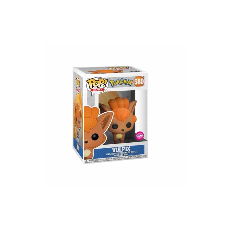Pokmon Vulpix Goupix 580 Flocked Funko Pop! Vinyl Figure