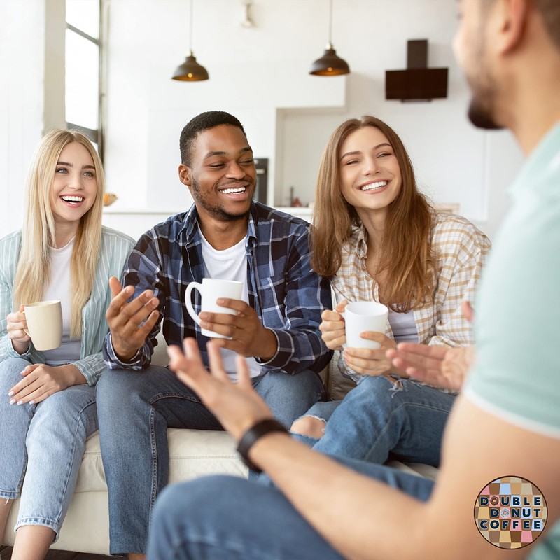 Double Donut Coffee Half Caff Coffee Pods, Single Serve Half