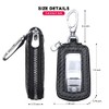 VSLIH Universal Genuine Leather Car Key Fob Case