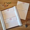 Me Loovely Love Heart Letter Writing Set A5 Size Stationery