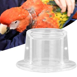 Leftwei Parrot Collar,Transparent Color Neck Collar, with 6pcs Screw, Bird Neck Protective