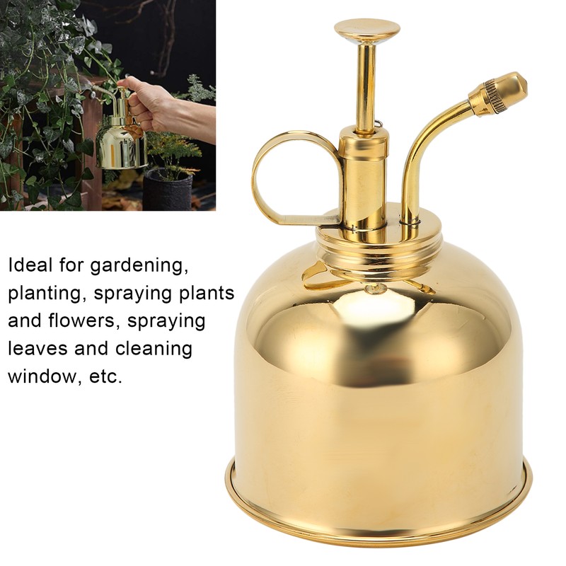 Professional Stainless Steel Watering Can with Top Pump for Succulent