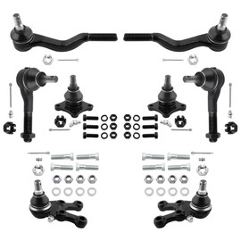 BOXI (Set of 8) Front Upper Lower Ball Joints Inner Outer Tie Rod Ends Fit for Mitsubishi Montero 1992 1993 1994 1995 1996 1997 1998 1999 2000/Montero Sport 1997-2004 | K9753 K9754 K9755 ES3386 ES3387