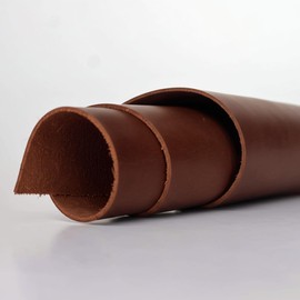 South Standard 12''x 24'' Leather Sheet - Brown Full Grain Genuine Cowhide (2.0mm / 5oz Thick) for Crafting, Leather Working Sheets, DIY Projects