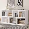 MXV 7-Cube Bookshelf, Wooden Cube Organizer and Display Shelf with