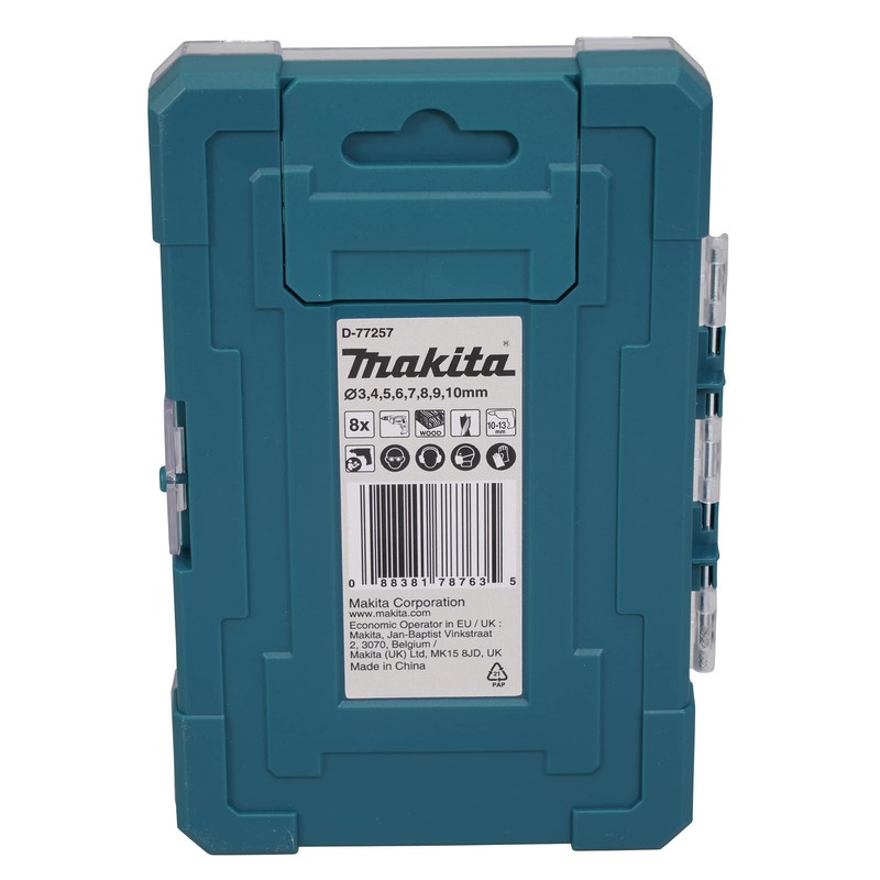 Makita D-77257 Wood Bit Set (8 Pieces)