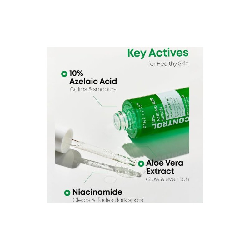 Nineless Control Azelaic Acid Serum 30ml Sérum Facial Ácido Azelaico