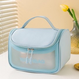 White Flip-Top Wash Bag