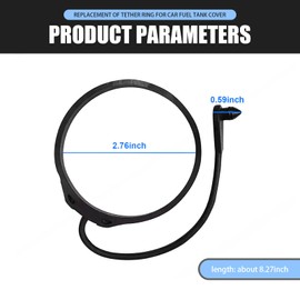 getfay 1 PC Car Fuel Tank Cap Traction Line, Fuel Filler Cap Tether Rope Replacement, Precise Matching Connecting Wire, Compatible with Land Rover Aurora Discovery 3/4 Shenxing 2 Range Rover (Black)