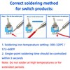 12 Pcs Mini Toggle Switch SPST with 2 Pcs Waterproof