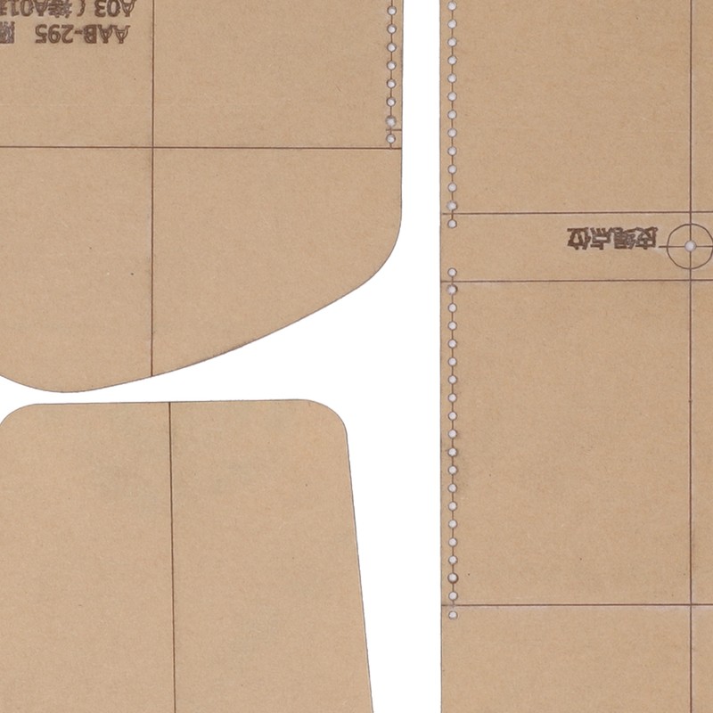 Acrylic Short Wallet Pattern Template Transparent Stencil HandMade Leather Craft