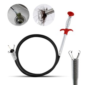 Regerly Claw Gripper, Set of 4, Flexible Claw Gripper Set, Retractable Four-Pointed Handle for Drains, Sink, Bathtub, Sewer Channels, Toilet (60 cm/90 cm/160 cm/200 cm)