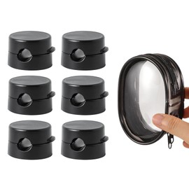 Cable Holder Cable Clips Pack of 12 Cable Holder Desk Magnetic Adjustable Cable Organiser Magnetic Holder White Cable Clips for Bedside Table, Charging Cable, Office Supplies (Black B)