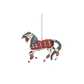 Enesco The Trail of Painted Ponies Pride of The Red Nations Hanging Ornament, 1.1 Inch, Multicolor