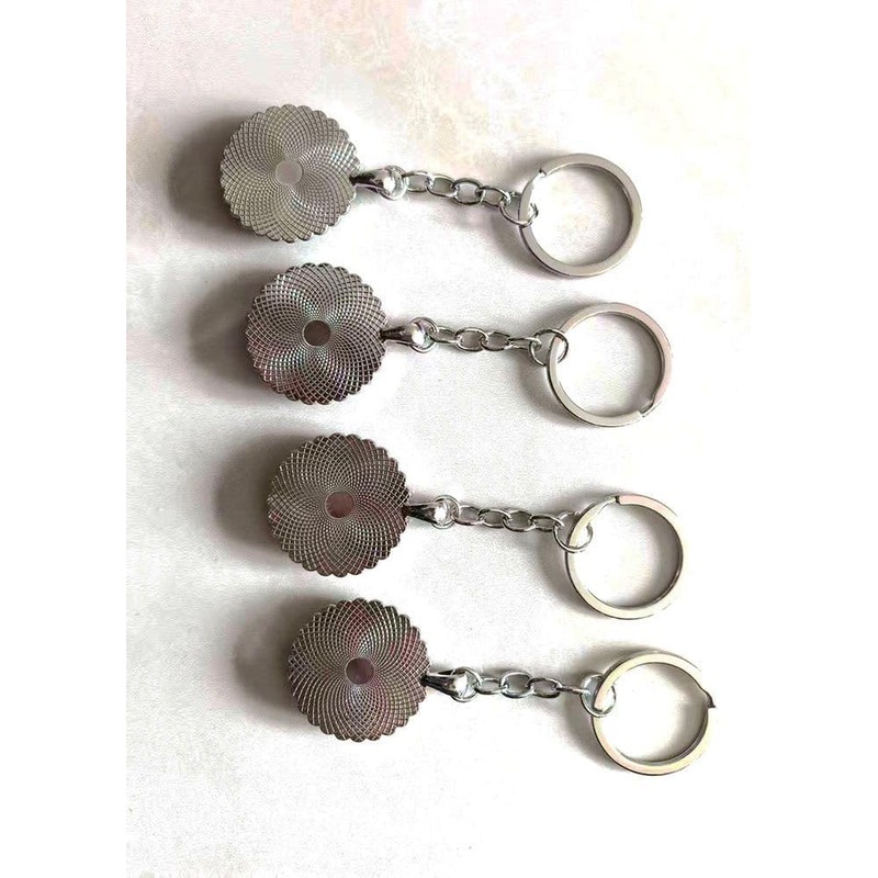 Heiorpai - Llavero de metal con incrustaciones de diamantes de
