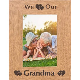 We Heart Our Grandma 6x4 6 x 4 Portrait Photo Picture Frame Photoframe Love Gifts For Birthday From Grandchildren