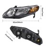 motor_parts2024 Sedan Headlights 4 Door Sedan Assembly Right Side For