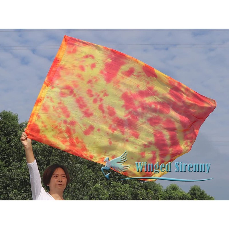 Winged Sirenny Porphetic Praise Dance Worship Flex Flags, (130cm) 50"
