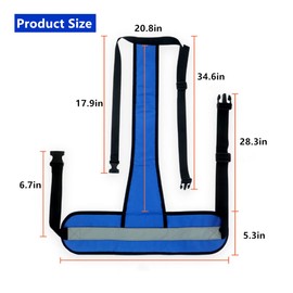 WEEOATAR Wheelchair Safety Belt,T-Shape Chair Waist Lap Strap Prevent Tilting or Falling,Patients Safety Harness Fixed Elderly Belt with Easy Release Buckles for Patient,Elderly & Disabled (Black)
