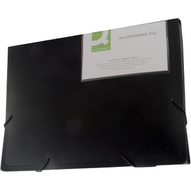 Q Connect Expanding File 13POCKETS Black