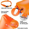 T6 2PCS Orange Swim Buoy Dry Bag Open Water Safety