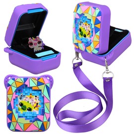 Elonbo Silicone Protective Case for Bitzee Magicals Interactive Toy, Virtual Toy Storage Cover, Electronic Pets Kids Toys Holder, Compatible with Bitzee Magicals, Purple (Only for Bitzee Magicals)