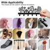 2 PCS Wall Mounted Metal Towel Rack with 6 Hooks