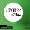 Huuraa Sticker Fleischer mit Herz Gift 10 cm Sticker Fleischer