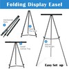 Falling in Art Aluminum Flip Chart Display Easel Stand with