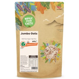 Wholefood Earth Jumbo Oats 500 g | GMO Free | High Fibre