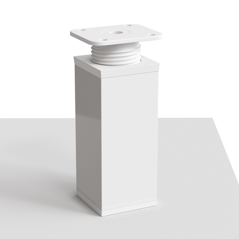 sossai® Designer furniture feet MFV1, height adjustable, square profile: 40